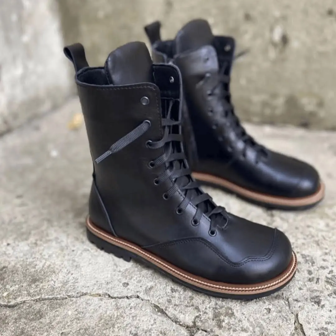 Anatomical Lace Up Boots Women Handmade Suede Or