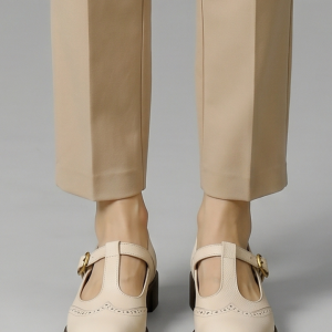 Women's Mary Jane Flat Shoes With T-strap Closure For Everyday Wear