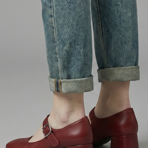 Women's Orthopaedic Mary Jane Shoes With Block Heel For Everyday Wear