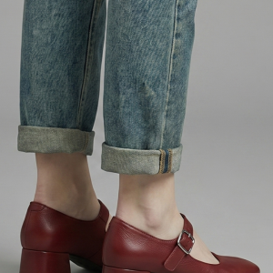 Women's Orthopaedic Mary Jane Shoes With Block Heel For Everyday Wear