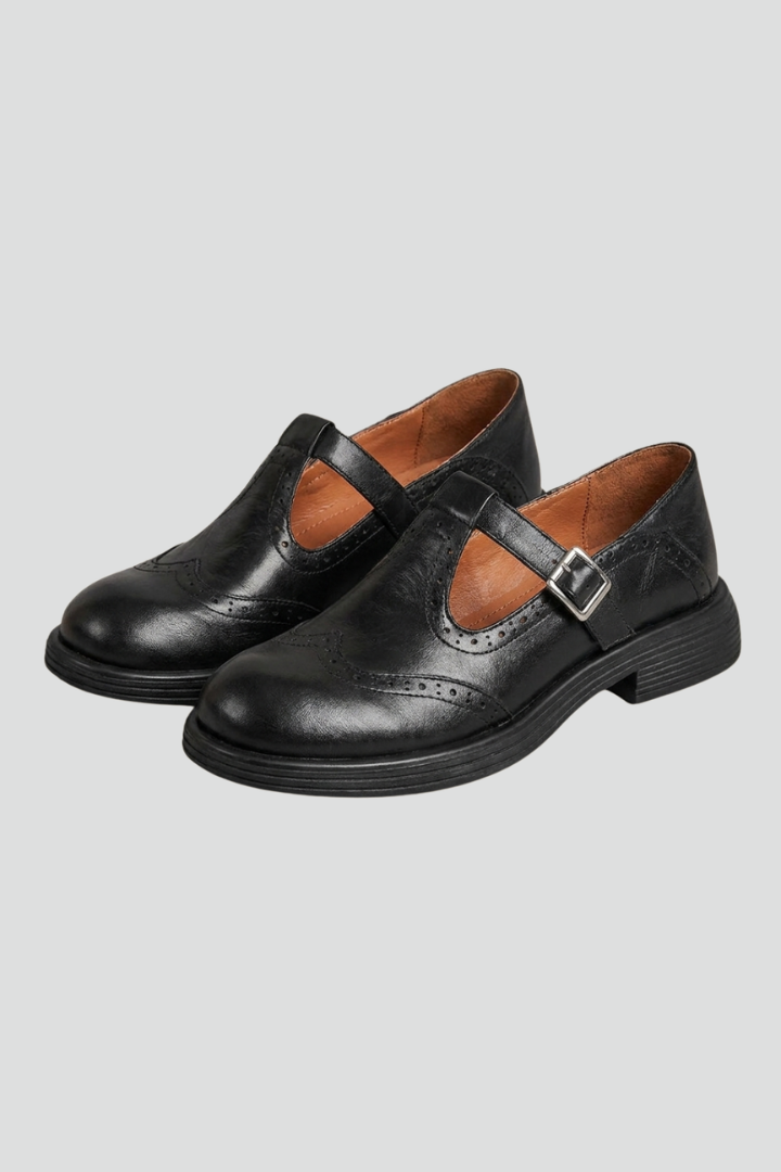 Women's Orthopaedic Mary Jane Shoes With Buckle Closure For Everyday Wear