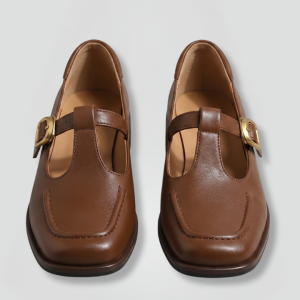 Women's Orthopaedic Mary Jane Shoes With T Strap Buckle For Everyday Wear