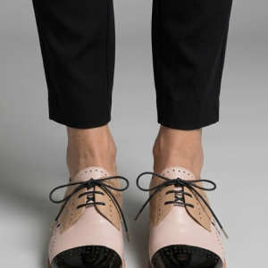 Women's Oxford Shoes With Low Hee For Office Wear
