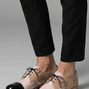 Women's Oxford Shoes With Low Hee For Office Wear