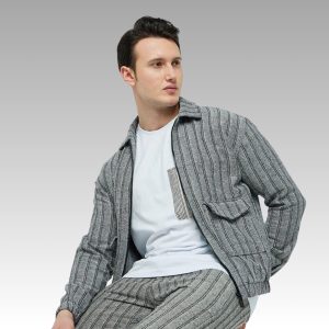 Men's Lightweight Cotton Bomber Jacket: Spring/fall Casual Style