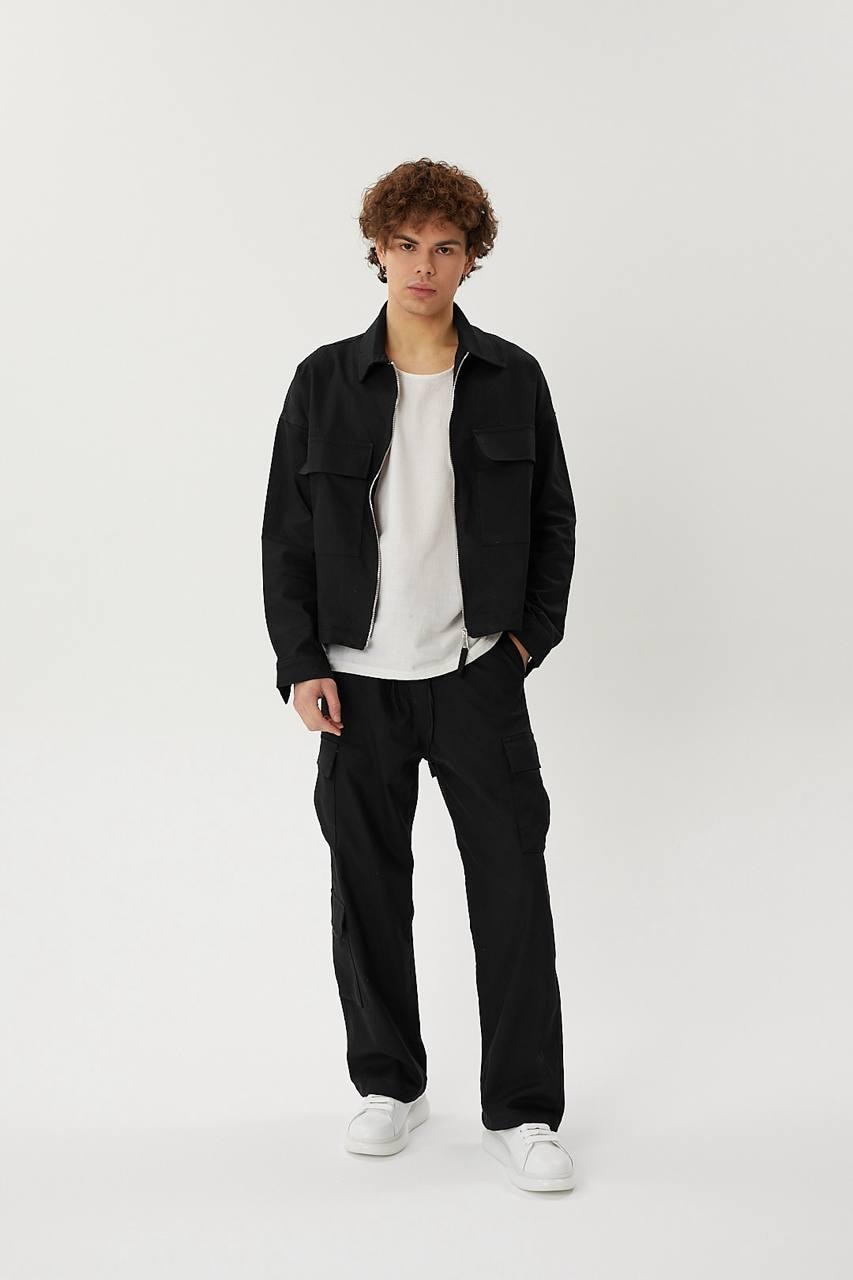 Men's Cotton Blend Work Jacket: Lightweight Spring Overshirt