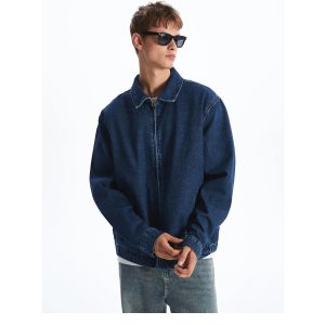 Oversized Jeans Denim Bomber Jacket: Men's Vintage Streetwear