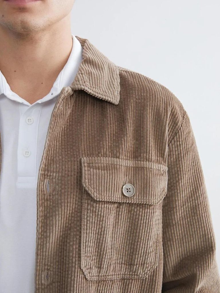 Men's Corduroy Jacket: Retro Casual Cotton Winter Coat