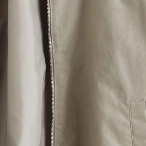 Men's Cotton Bomber Jacket: Lightweight Windbreaker Elastic Cuffs