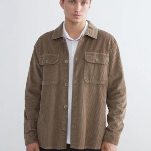 Men's Corduroy Jacket: Retro Casual Cotton Winter Coat